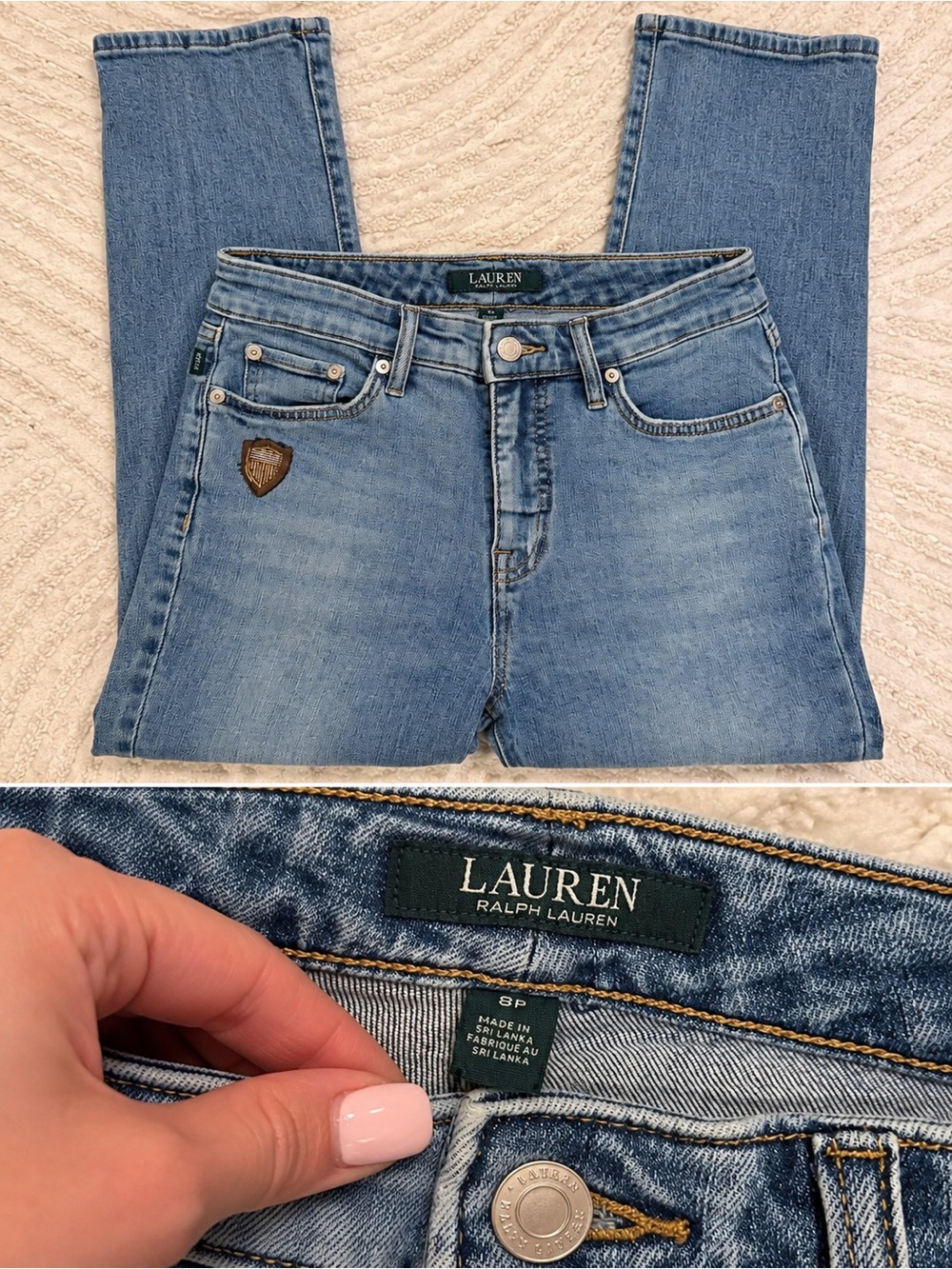 Lauren Ralph Lauren Vintage Wash Straight Leg Jeans – Size 8P